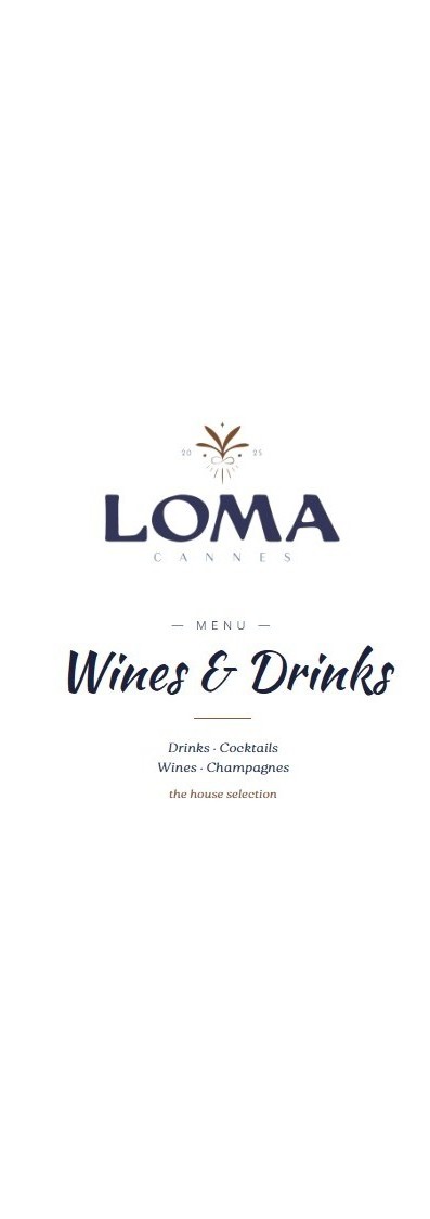 Loma drinks menu
