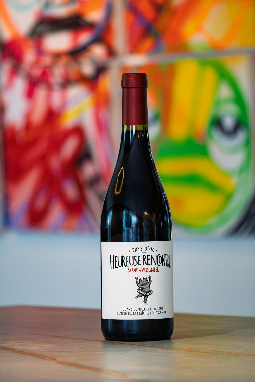 Bottle of Heureuse Rencontre, Pays d'Oc, Syrah Viognier