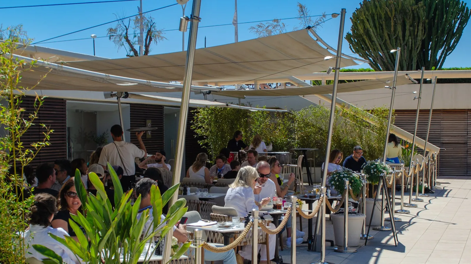 La terrasse du Loma en pleine journée, au Port Canto